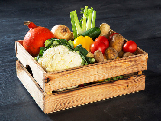 Bürokiste Gemüse (als Rohkost oder Kochkiste)